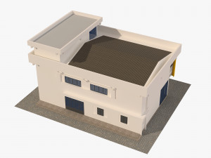 1970s office building 3D मॉडल
