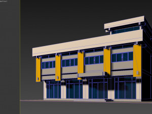 1970s office building 3D मॉडल