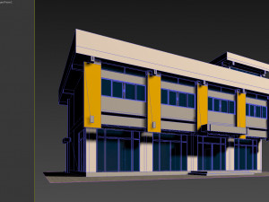 1970s office building 3D मॉडल