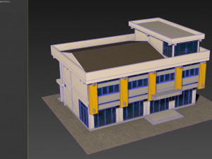 1970s office building 3D मॉडल