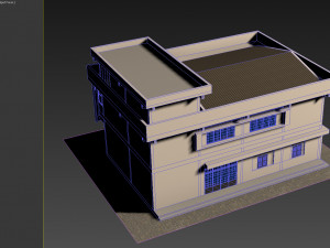 1970s office building 3D मॉडल