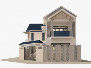 corner house Model 3D