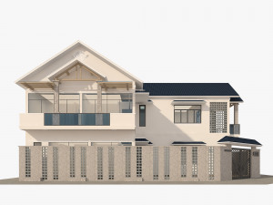 corner house Model 3D