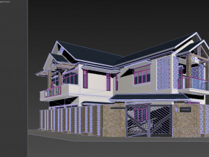 corner house Model 3D