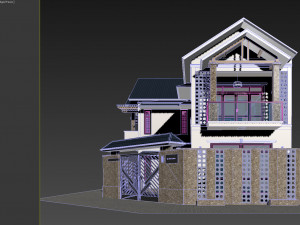 corner house Model 3D