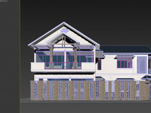 corner house Model 3D