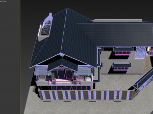 corner house Model 3D