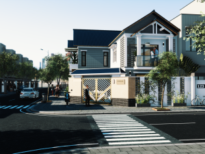 corner house Model 3D