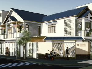 corner house Model 3D