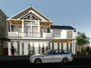 corner house Model 3D