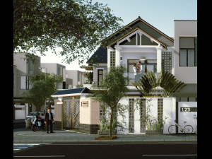 corner house Model 3D