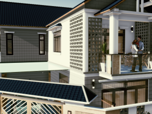 corner house Model 3D