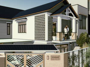 corner house Model 3D