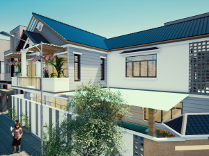 corner house Model 3D