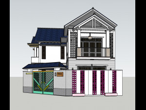 corner house Model 3D