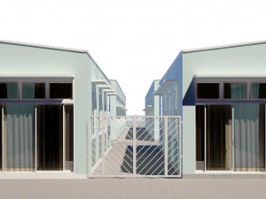 social housing unit 3D Model