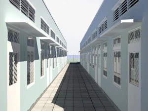 social housing unit 3D Model