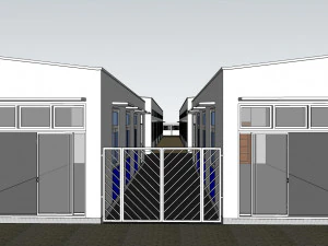 social housing unit 3D Model