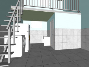 social housing unit Model 3D