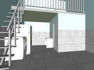 social housing unit 3D Model