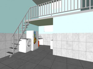 social housing unit 3D Model