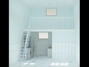 social housing unit 3D Model