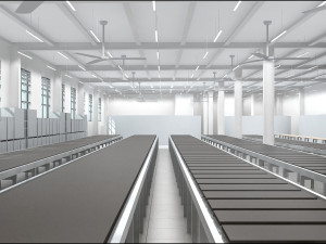 garment factory building Model 3D