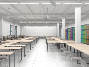 garment factory building Model 3D