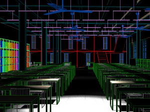 garment factory building 3D Model