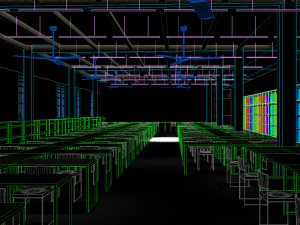 garment factory building 3D Model