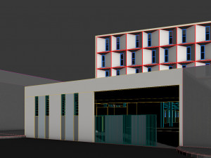garment factory building Model 3D