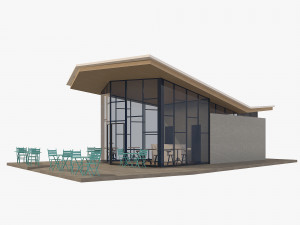 park plaza coffee shop 3D Model