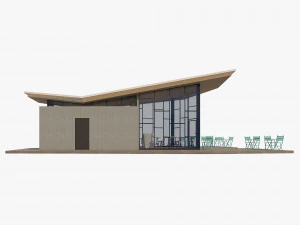 park plaza coffee shop 3D Model