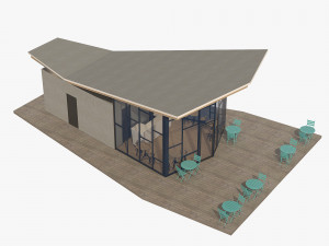 park plaza coffee shop 3D Model