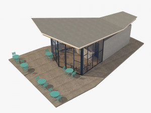 park plaza coffee shop 3D Model
