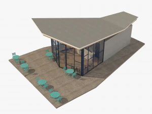 park plaza coffee shop 3D Model
