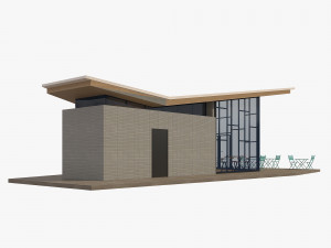 park plaza coffee shop 3D Model