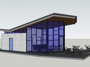 park plaza coffee shop 3D Model