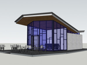 park plaza coffee shop 3D Model