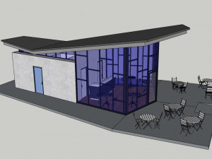 park plaza coffee shop 3D Model