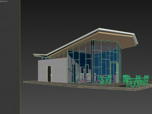 park plaza coffee shop 3D Model