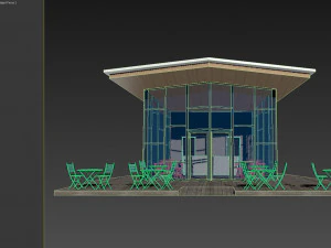 park plaza coffee shop 3D Model