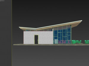 park plaza coffee shop 3D Model