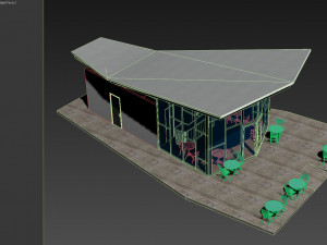 park plaza coffee shop 3D Model