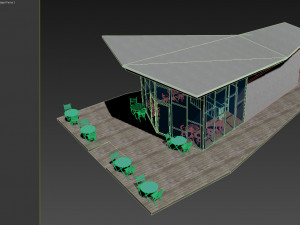 park plaza coffee shop 3D Model