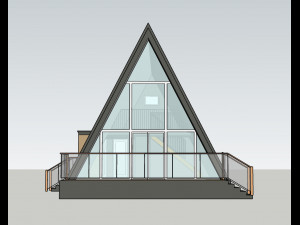 a frame house 3D 模型