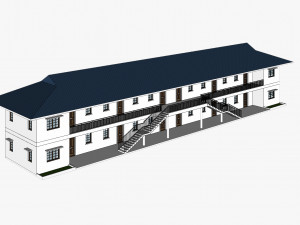 8 unit apartment affordable social housing building architecture 3D 模型