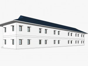 8 unit apartment affordable social housing building architecture 3D Model