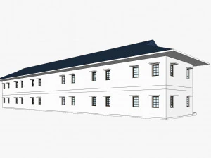 8 unit apartment affordable social housing building architecture 3D Model