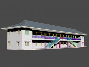 8 unit apartment affordable social housing building architecture 3D 模型
